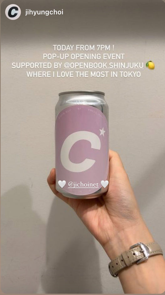 韓国のアパレルブランドjichoi様のポップアップにレモンサワー缶を提供しました